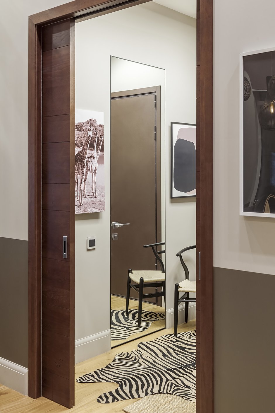 Фотография: Прихожая в стиле Современный, Квартира, Проект недели, Москва, Диана Мальцева, Монолитный дом, 2 комнаты, 60-90 метров – фото на INMYROOM