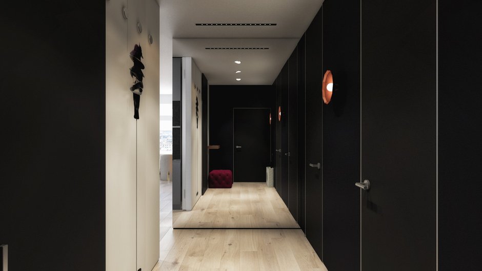 Фотография: Прихожая в стиле Современный, Квартира, Проект недели, Москва, 2 комнаты, Более 90 метров, Artstudio – фото на INMYROOM