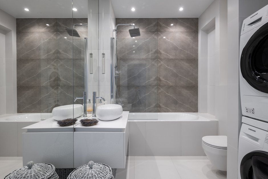 Фотография: Ванная в стиле Современный, Квартира, Проект недели, Москва, 1 комната, 40-60 метров, Александра Доценко – фото на INMYROOM