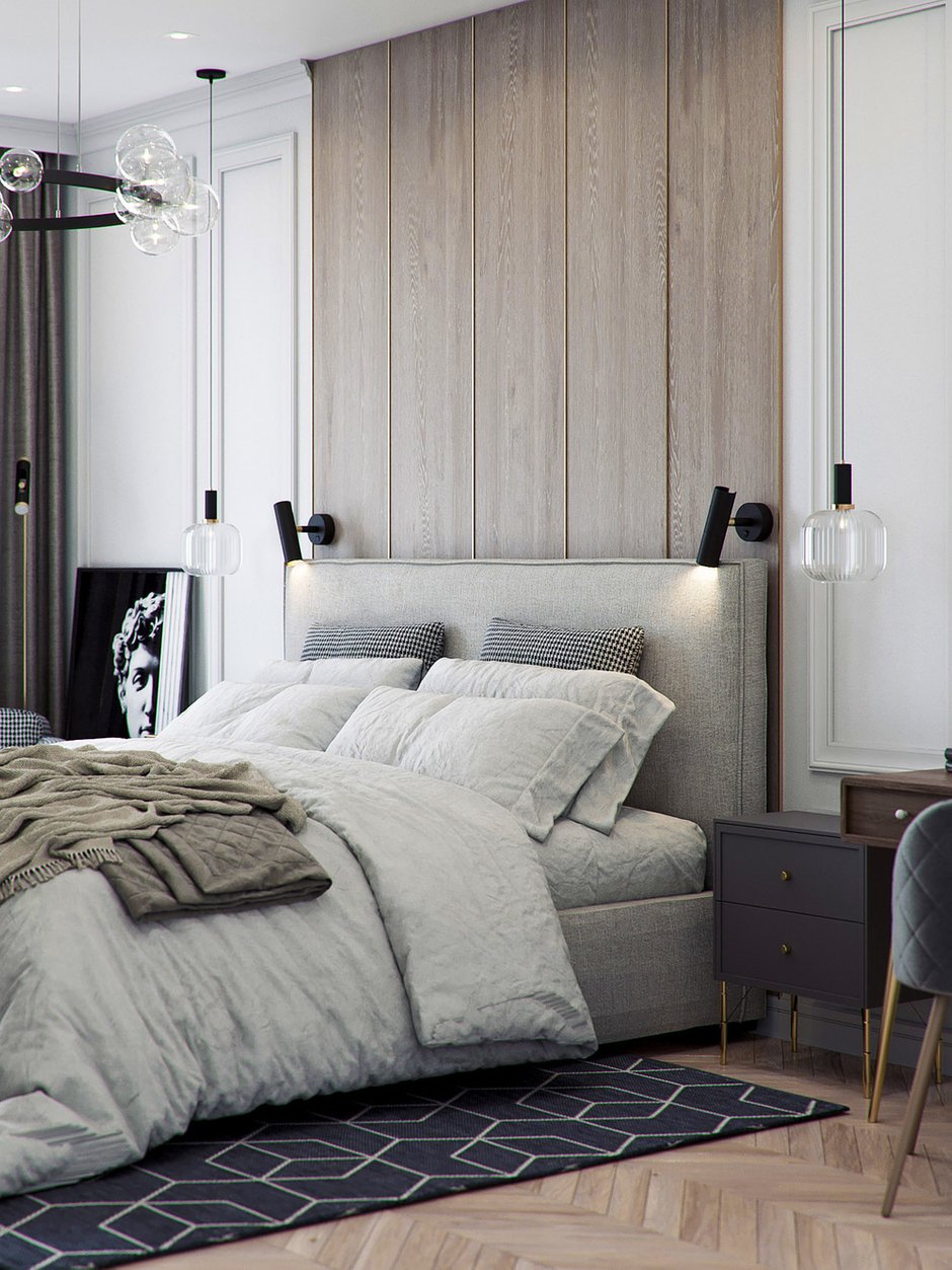 Фотография: Спальня в стиле Современный, Квартира, Проект недели, Москва, 4 и больше, Более 90 метров, Диана Бганова – фото на INMYROOM