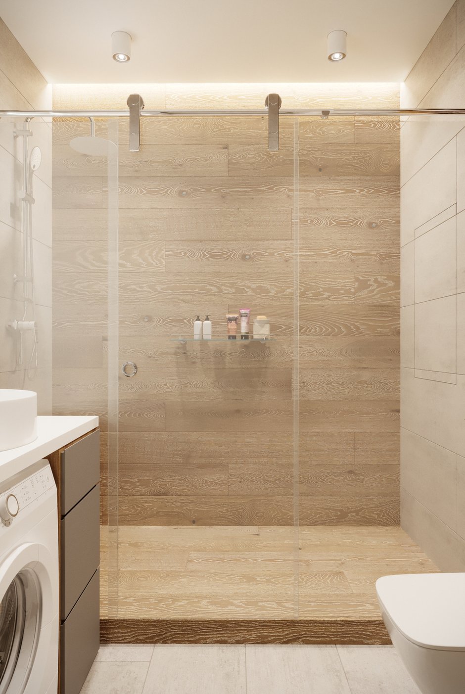 Фотография: Ванная в стиле Современный, Квартира, Проект недели, Санкт-Петербург, Монолитный дом, 1 комната, 40-60 метров, Владислав Седов, LINES – фото на INMYROOM