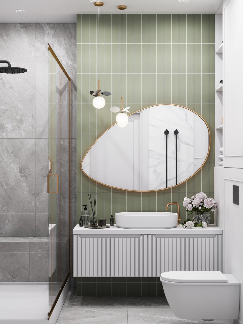 Фотография: Ванная в стиле Современный, Квартира, Проект недели, Москва, 4 и больше, Более 90 метров, Диана Бганова – фото на INMYROOM