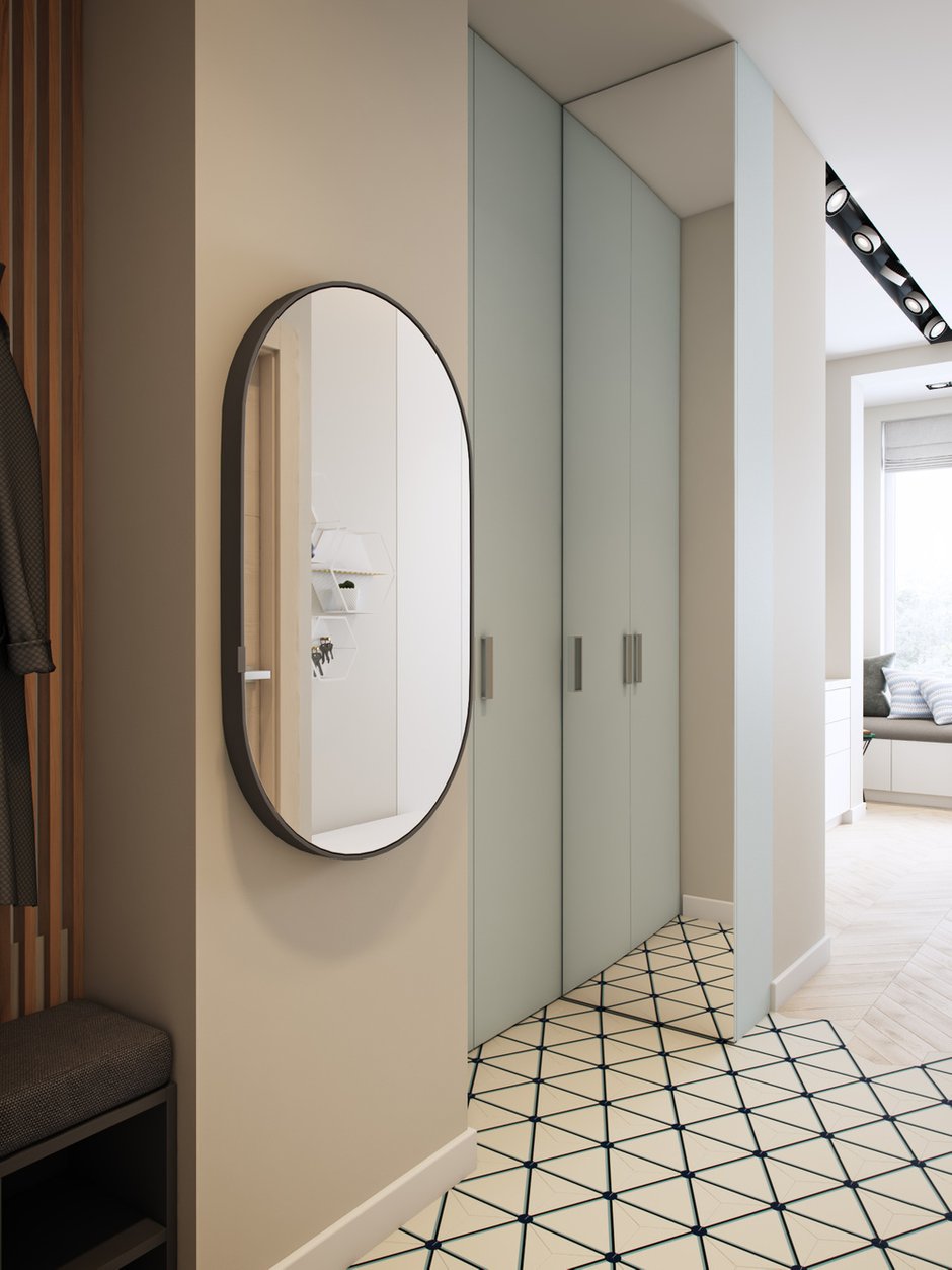 Фотография: Прихожая в стиле Современный, Квартира, Студия, Miele, Проект недели, Евгения Матвеенко, 40-60 метров, ЖК "Ривер парк" – фото на INMYROOM