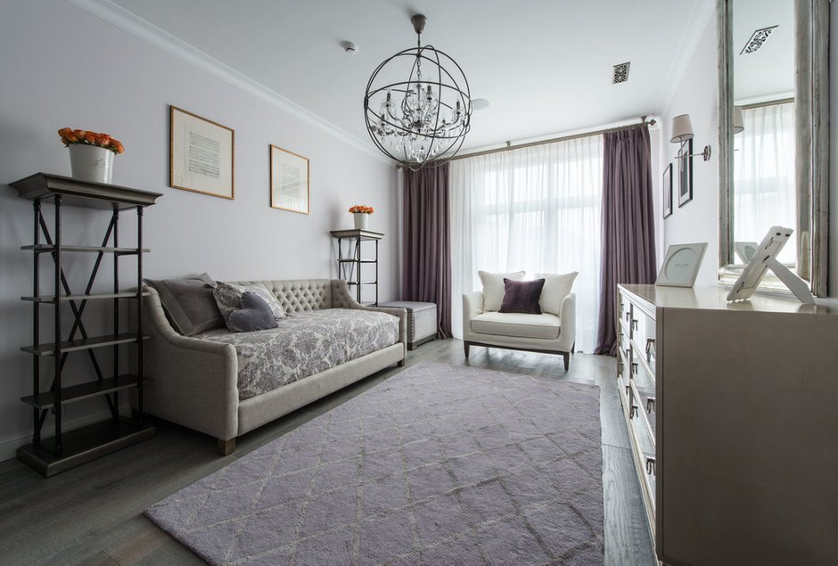 Фотография: Гостиная в стиле Классический, Квартира, Проект недели, Москва, Виктория Киорсак, 4 и больше, Более 90 метров – фото на INMYROOM