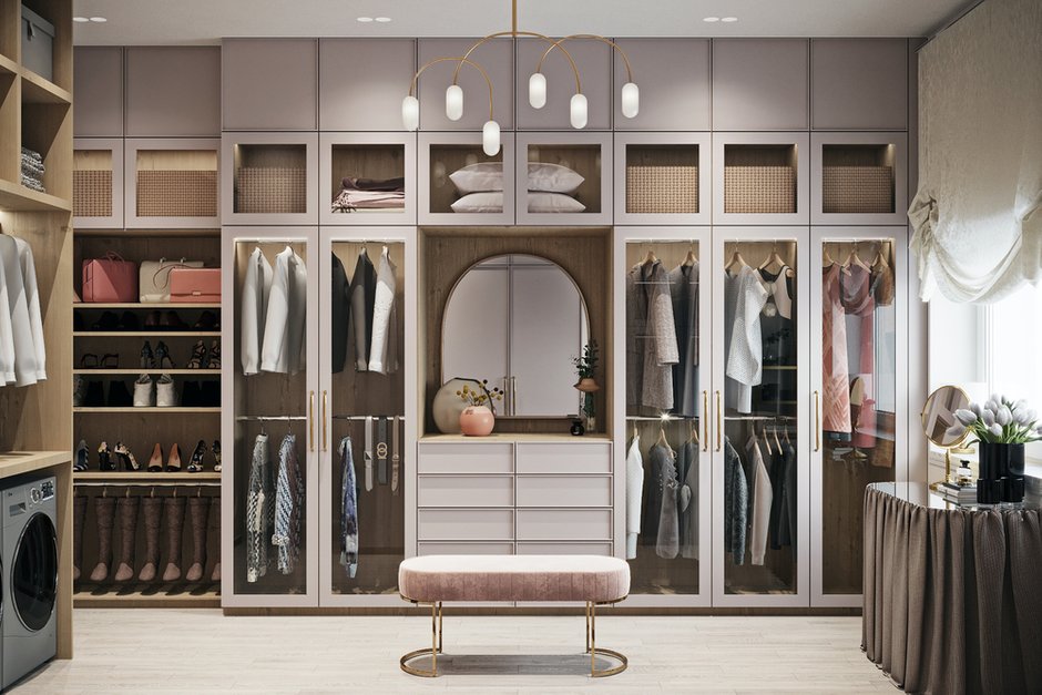 Фотография: Гардеробная в стиле Современный, Эклектика, Квартира, Проект недели, Минск, 4 и больше, Более 90 метров, Наталья Добродеева – фото на INMYROOM