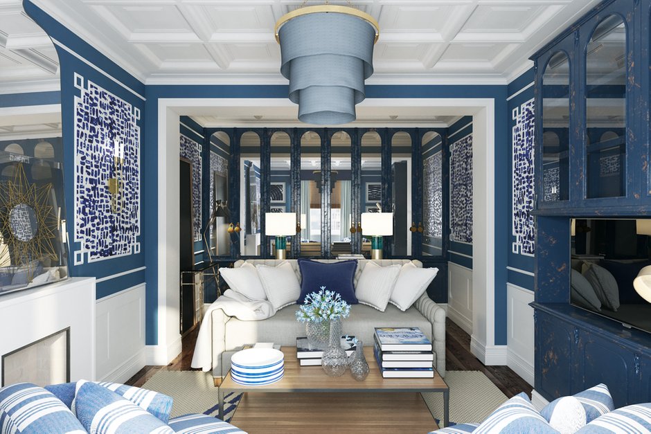 Фотография:  в стиле , Гостиная, Квартира, Проект недели, П44т, Елена Ожогина – фото на INMYROOM