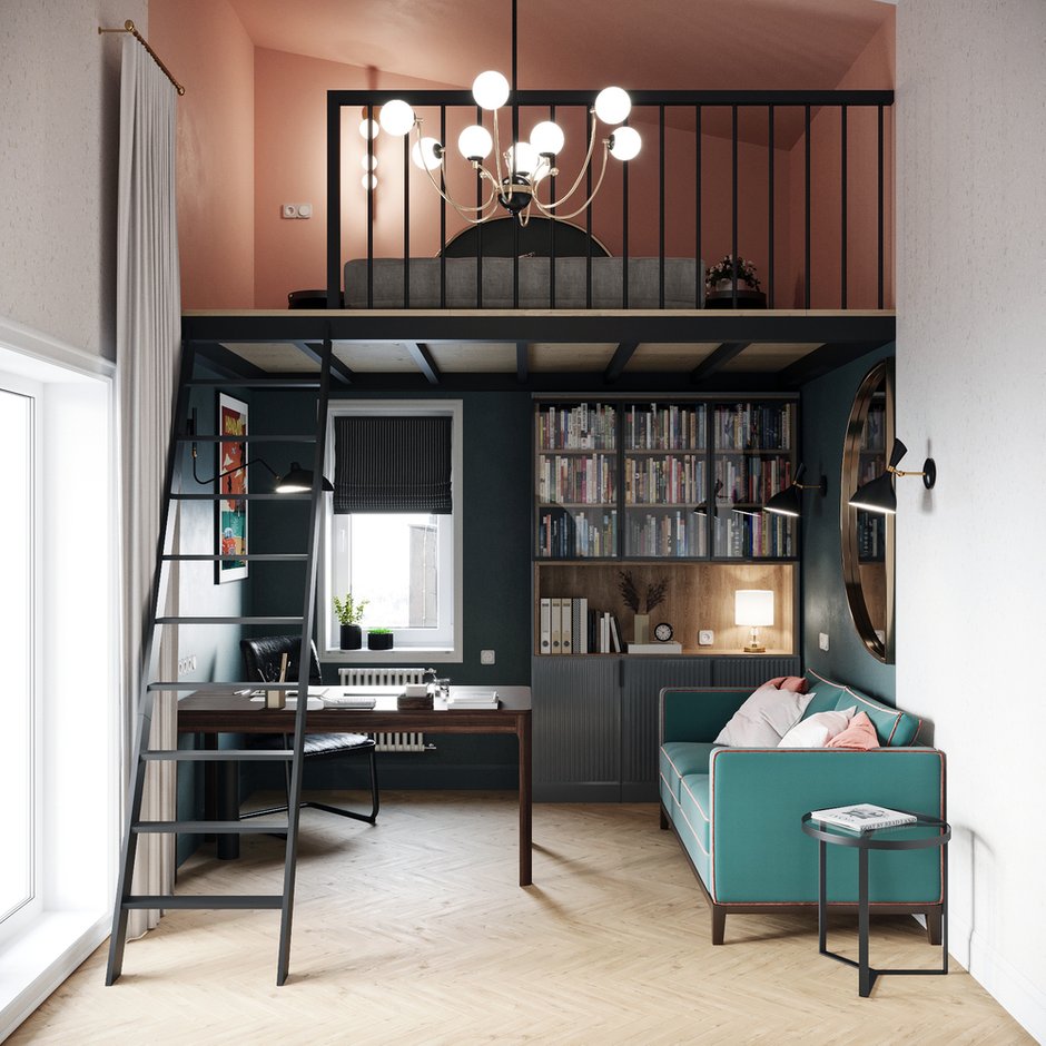 Фотография: Кабинет в стиле Современный, Эклектика, Квартира, Проект недели, Минск, 4 и больше, Более 90 метров, Наталья Добродеева – фото на INMYROOM