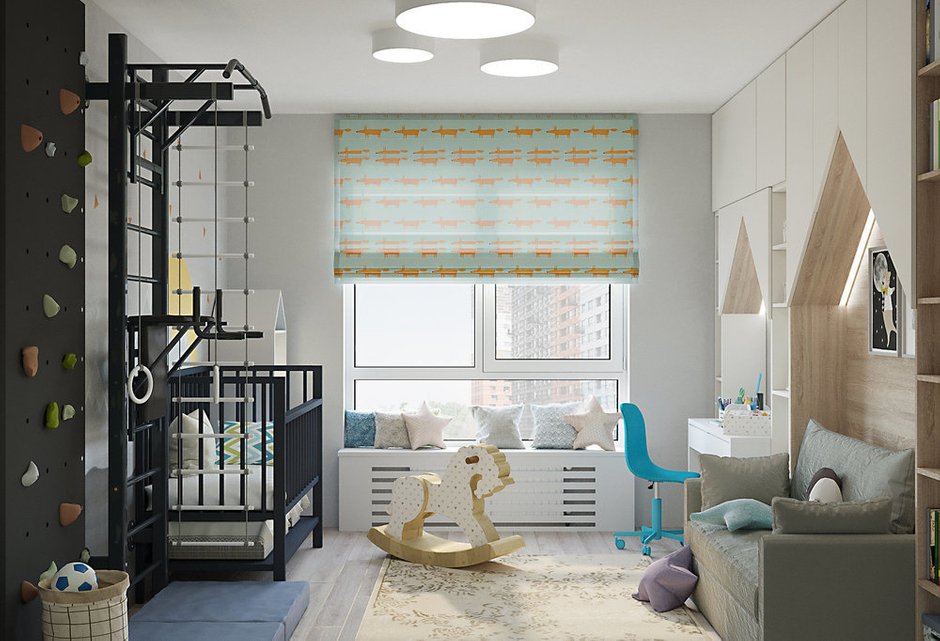 Фотография: Детская в стиле Современный, Квартира, Проект недели, Москва, Монолитный дом, 4 и больше, Более 90 метров, Олеся Березовская – фото на INMYROOM