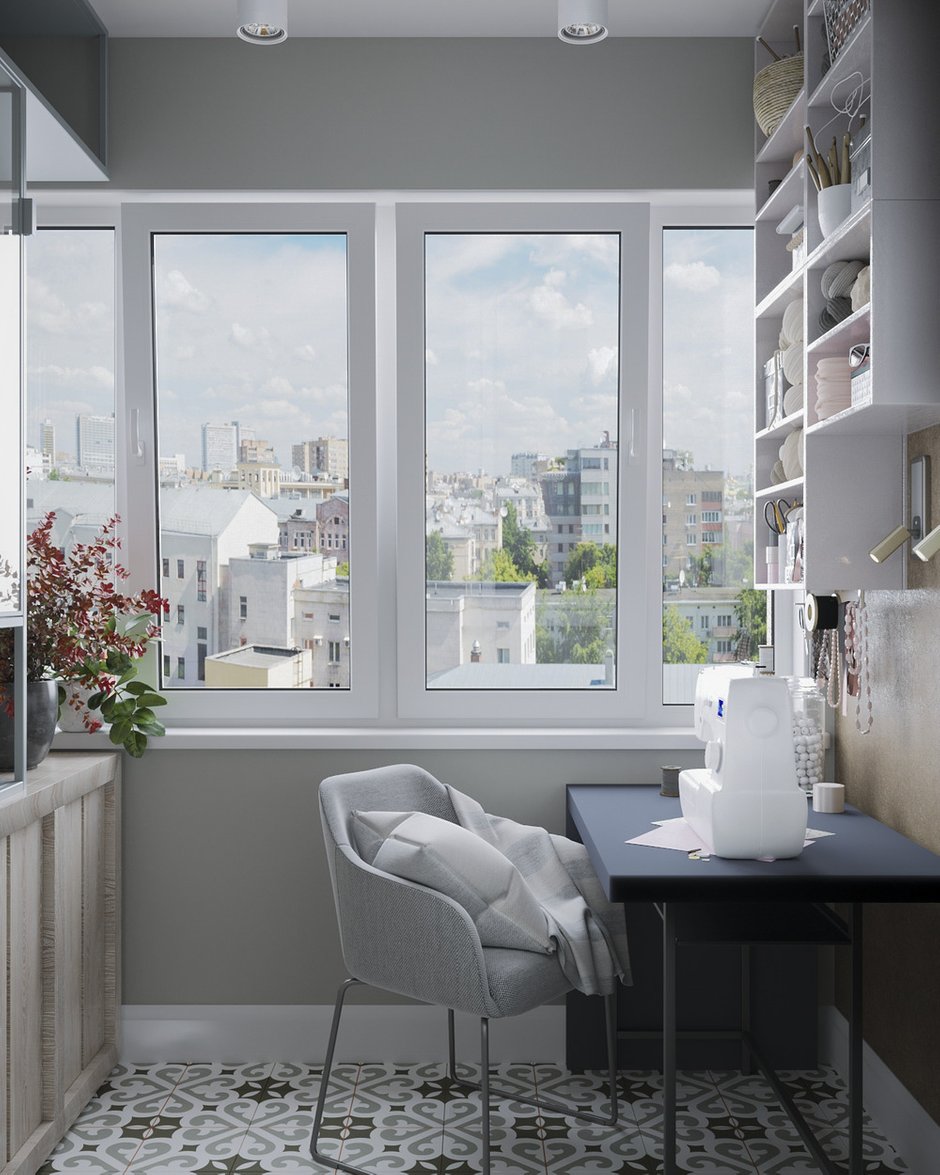 Фотография: Балкон в стиле Современный, Квартира, Проект недели, 60-90 метров, Тюмень, Astroom – фото на INMYROOM