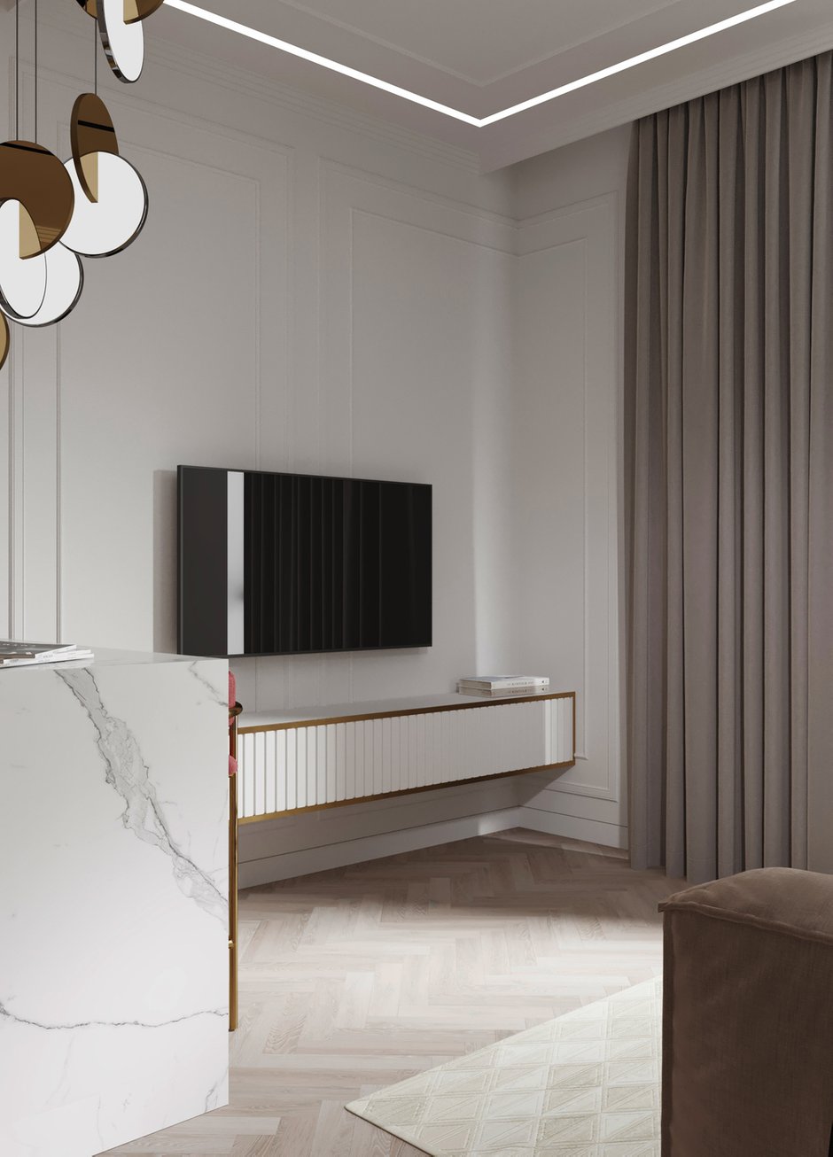 Фотография: Гостиная в стиле Современный, Квартира, Проект недели, Минск, 1 комната, до 40 метров, Ирина Горячко, Mood Interior – фото на INMYROOM