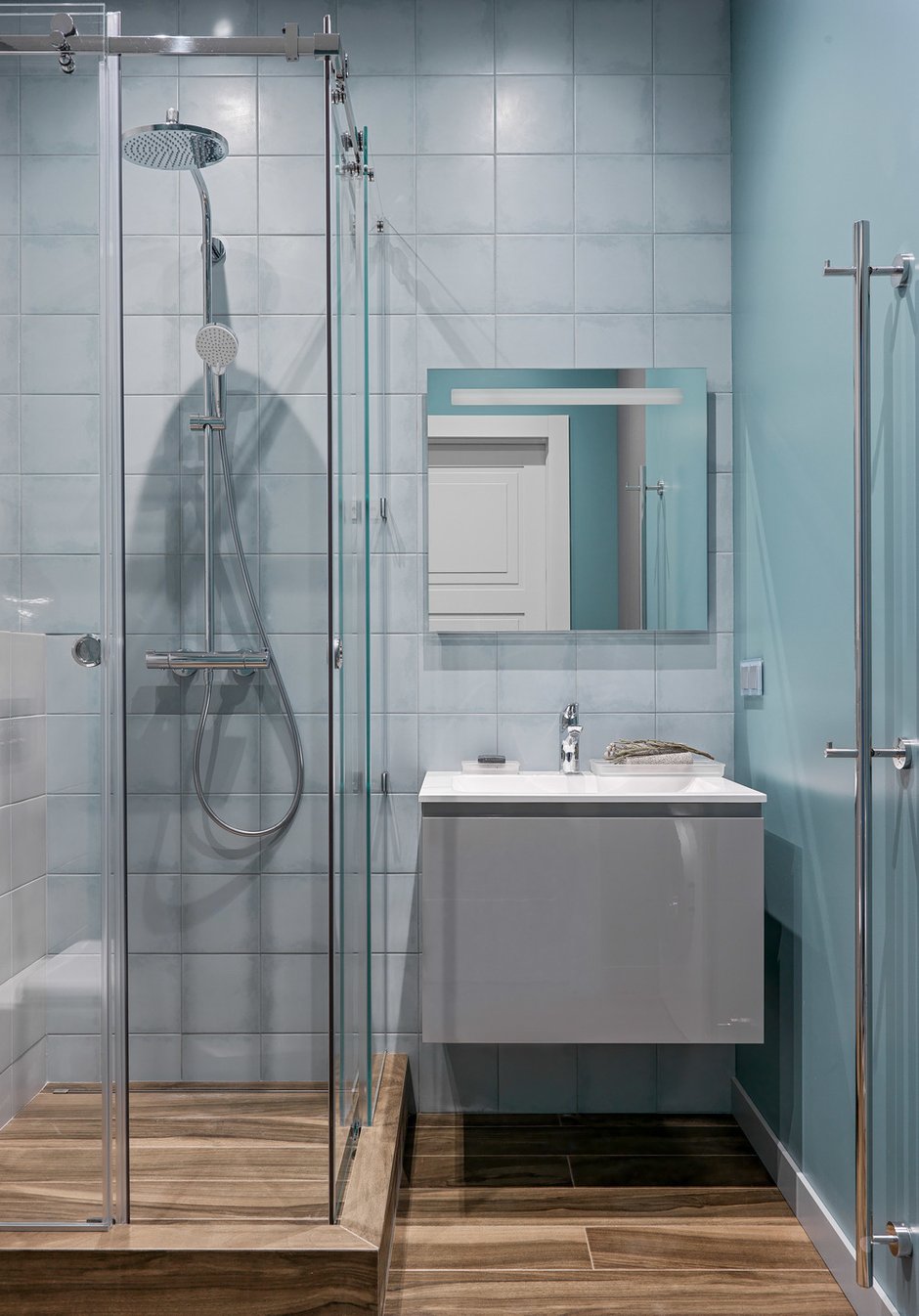 Фотография: Ванная в стиле Современный, Квартира, Проект недели, Москва, 3 комнаты, 60-90 метров, Makava Interiors – фото на INMYROOM