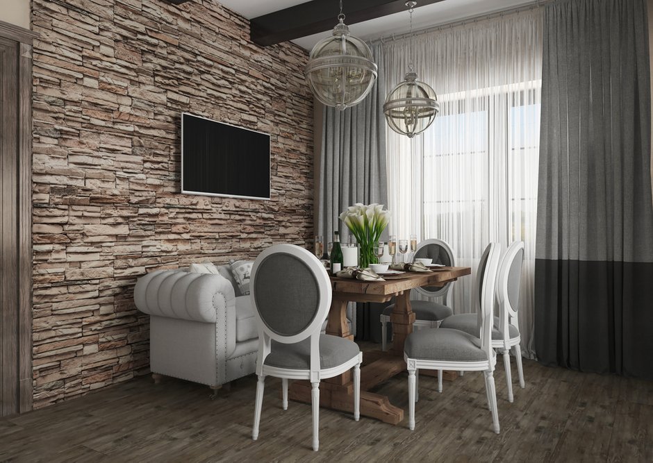 Фотография:  в стиле , Прованс и Кантри, Дом, Проект недели, Дом и дача, мансарда в загородном доме, Пермь, Юлия Чурина, необычный камин, декоративные балки – фото на INMYROOM