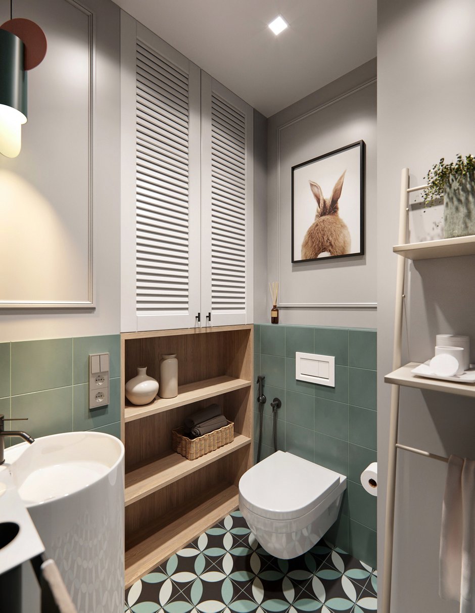 Фотография: Ванная в стиле Современный, Скандинавский, Квартира, Проект недели, Санкт-Петербург, 3 комнаты, 60-90 метров, Олег Минц, MINTS INTERIORS – фото на INMYROOM