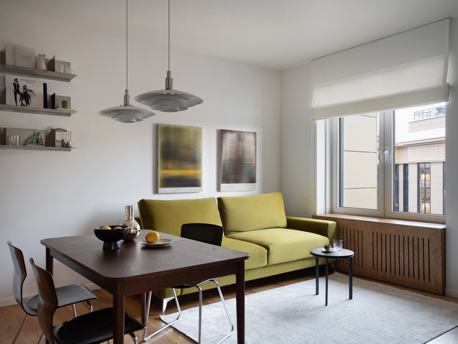 Фотография:  в стиле , Квартира, Проект дня, Санкт-Петербург, Монолитный дом, 2 комнаты, 60-90 метров, современная классика с элементами модерна, Вера Домбровская – фото на INMYROOM