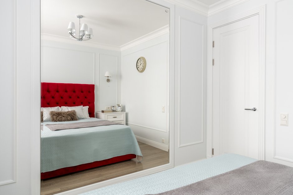 Фотография: Спальня в стиле Классический, Современный, Квартира, Проект недели, Москва, Монолитный дом, 2 комнаты, 40-60 метров, Наталья Широкорад – фото на INMYROOM