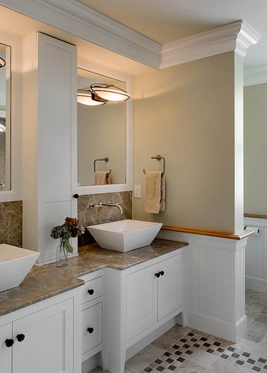 Фотография: Ванная в стиле Классический, Современный, Дом, США, Терраса, Дома и квартиры, Эко, Панорамные окна, Дом и дача – фото на INMYROOM