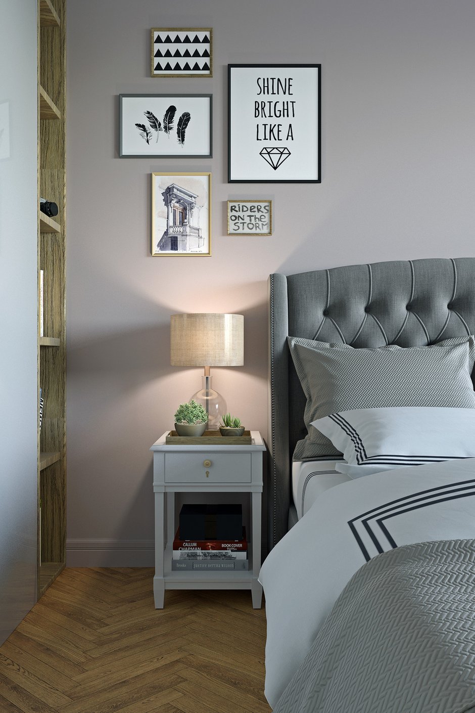 Фотография: Спальня в стиле Скандинавский, Современный, Квартира, Проект недели, Москва, Артем Габриэльян, Кирпичный дом, 2 комнаты, 60-90 метров – фото на INMYROOM