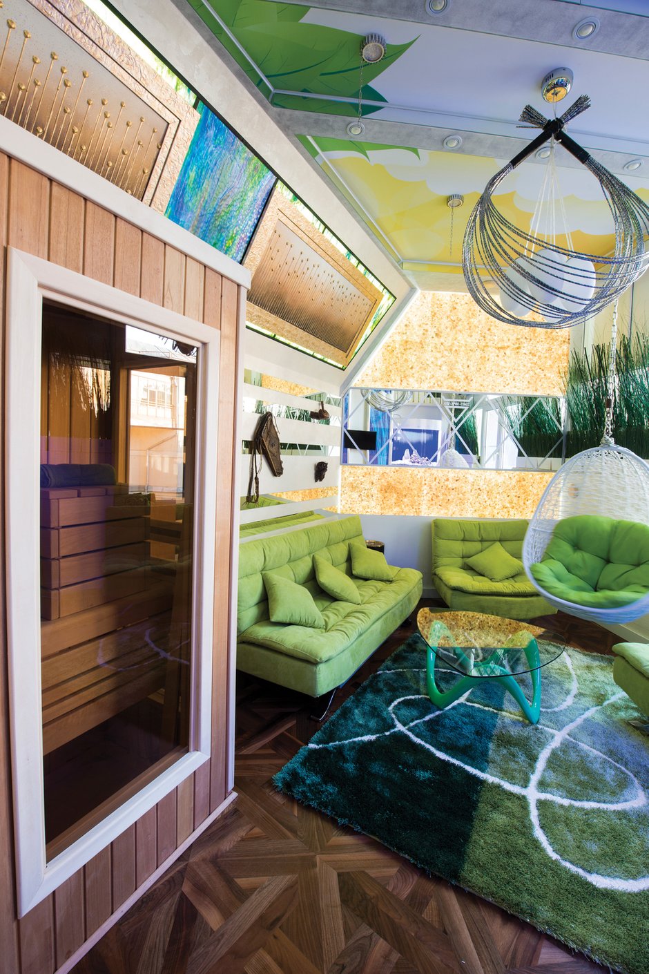 Фотография: Гостиная в стиле Лофт, Современный, Квартира, Дома и квартиры, Интерьеры звезд, Проект недели, Москва – фото на INMYROOM