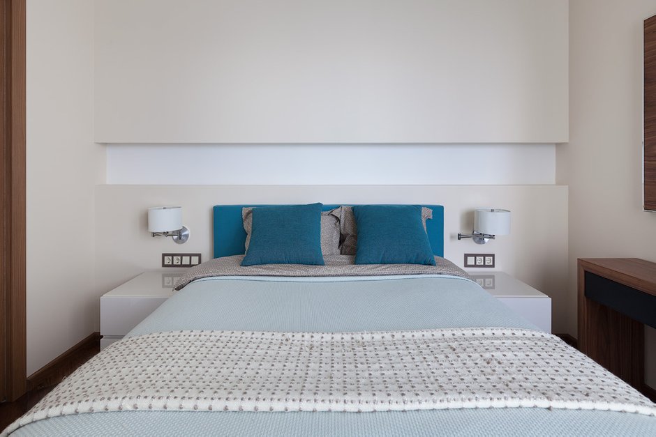 Фотография: Спальня в стиле Современный, Квартира, Проект недели, новостройка, Монолитный дом, 3 комнаты, Более 90 метров – фото на INMYROOM