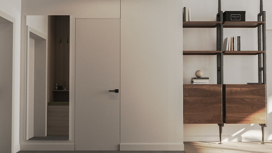 Фотография: Прихожая в стиле Современный, Скандинавский, Квартира, Проект недели, Москва, 2 комнаты, 60-90 метров, Екатерина Шилова – фото на INMYROOM