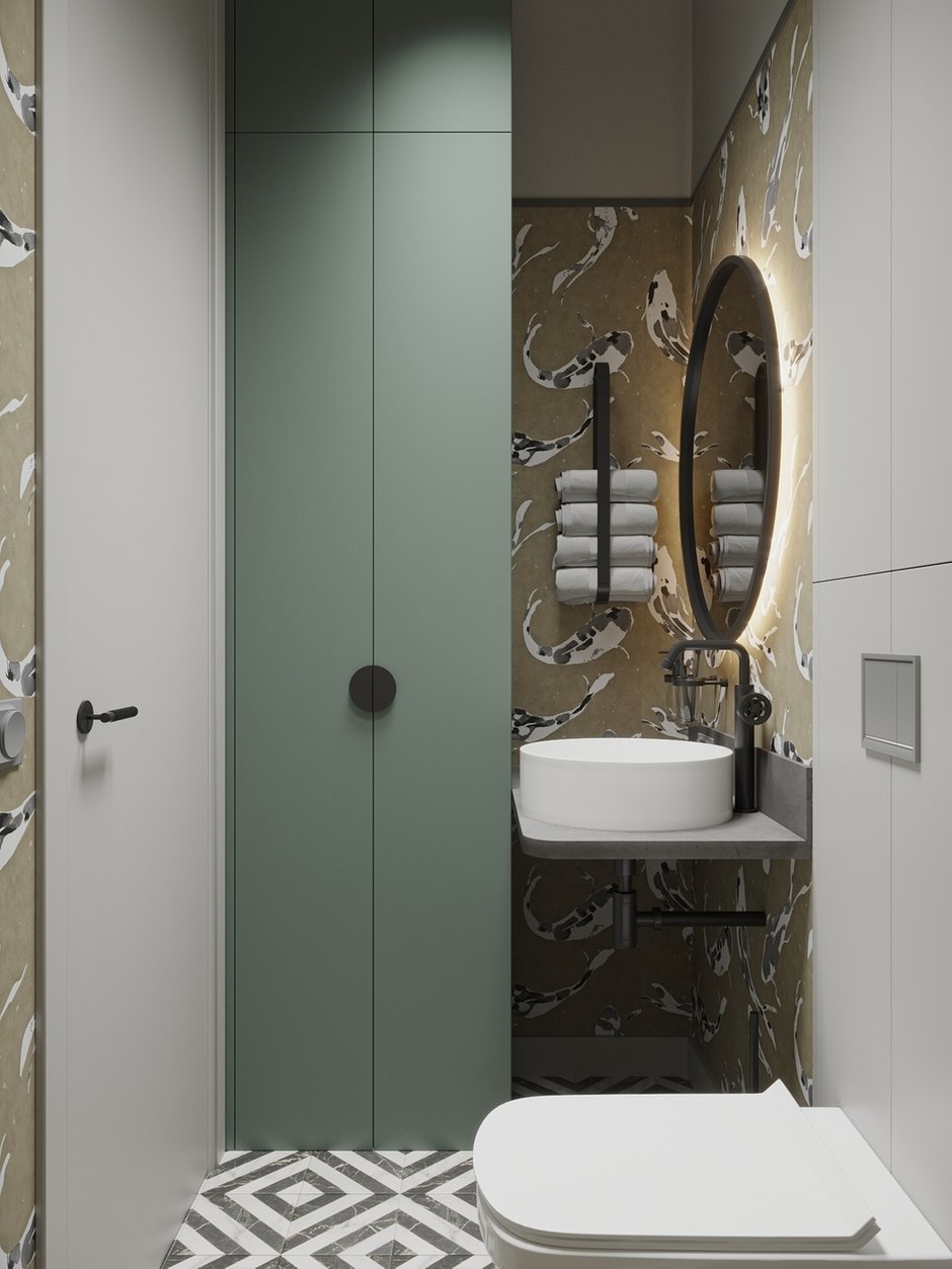 Фотография: Ванная в стиле Современный, Квартира, Проект недели, Санкт-Петербург, Татьяна Воронцова, 3 комнаты, 60-90 метров – фото на INMYROOM