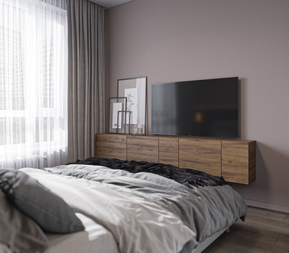 Фотография: Спальня в стиле Современный, Квартира, Проект недели, Москва, 3 комнаты, 60-90 метров, Более 90 метров, Бюро «Общая Площадь» – фото на INMYROOM