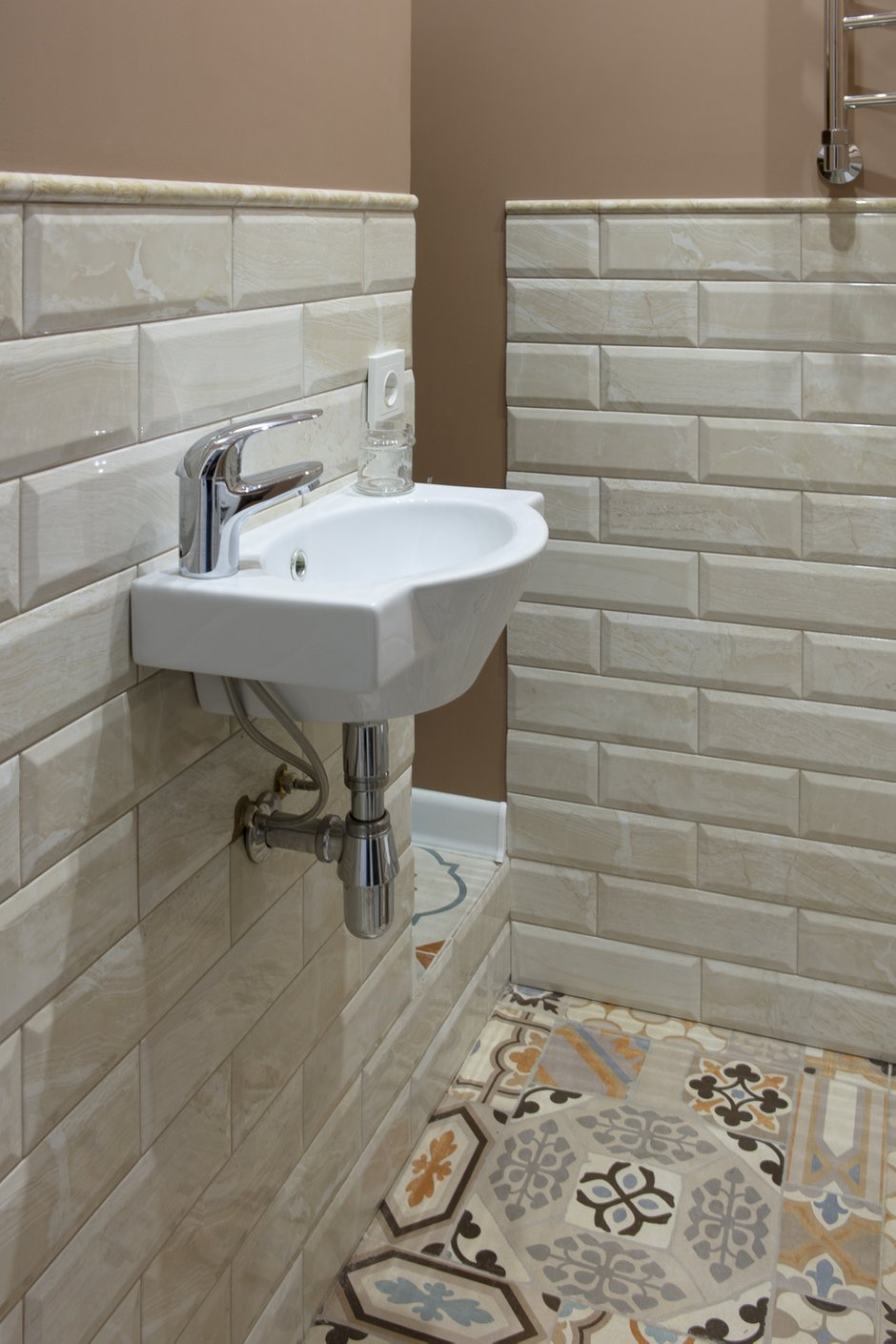 Фотография: Ванная в стиле Прованс и Кантри, Квартира, Проект недели, Балашиха, Монолитный дом, 2 комнаты, 60-90 метров, Анна Елина – фото на INMYROOM