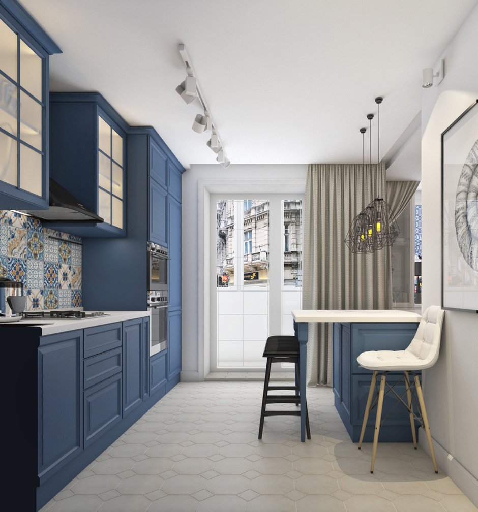 Фотография: Кухня и столовая в стиле Современный, Квартира, Проект недели, Смоленск, Кирпичный дом, 2 комнаты, 60-90 метров, Марина Козина – фото на INMYROOM