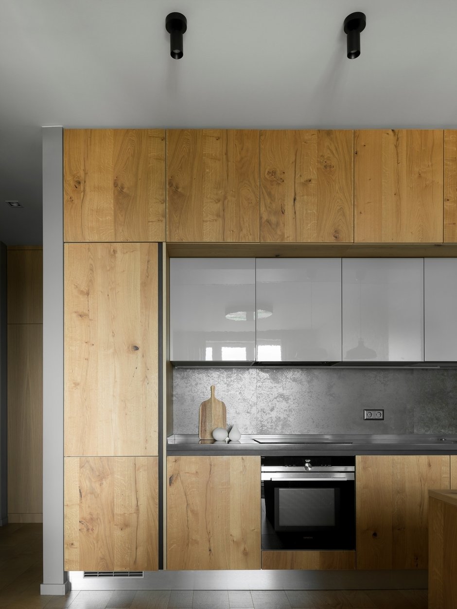 Фотография: Кухня и столовая в стиле Современный, Минимализм, Квартира, Проект недели, Москва, 2 комнаты, 40-60 метров, 60-90 метров, Ксения Елисеева – фото на INMYROOM