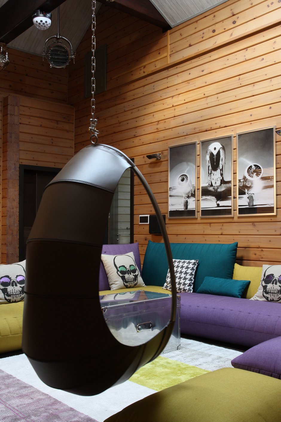 Фотография: Гостиная в стиле Эко, Эклектика, Дом, Проект недели, Дом и дача, Московская область, Лада Засимова, Виктория Николаева – фото на INMYROOM