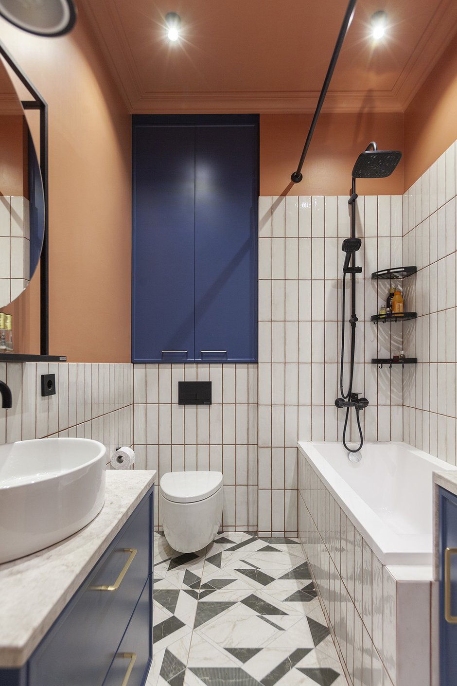 Фотография: Ванная в стиле Современный, Квартира, Проект недели, Москва, 4 и больше, 60-90 метров, Рада Кобук, Варя Шалито – фото на INMYROOM