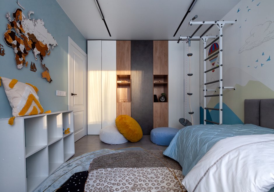 Фотография: Детская в стиле Современный, Квартира, Проект дня, Новосибирск, 4 и больше, 60-90 метров, Монолитно-кирпичный, Лиана Акопян – фото на INMYROOM