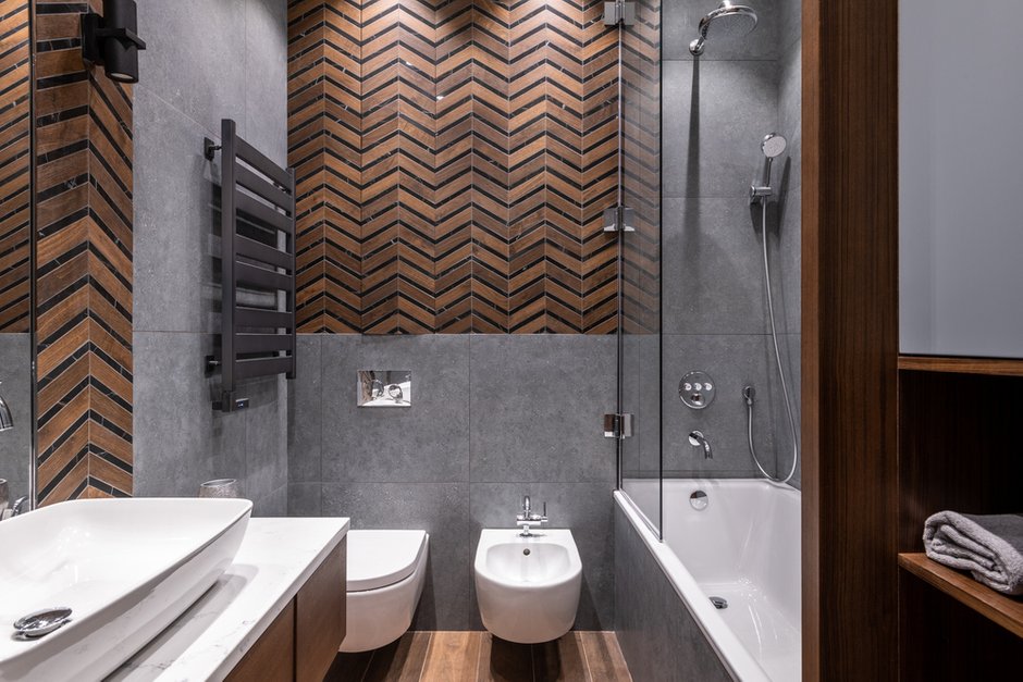 Фотография: Ванная в стиле Современный, Прованс и Кантри, Квартира, Проект недели, Москва, 3 комнаты, Более 90 метров, Sella Interior and Design, Светлана Цисвилер – фото на INMYROOM