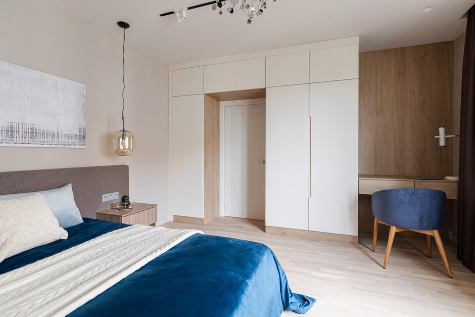 Фотография: Спальня в стиле Минимализм, Современный, Квартира, Проект недели, Санкт-Петербург, 2 комнаты, 40-60 метров, ARCA design – фото на INMYROOM