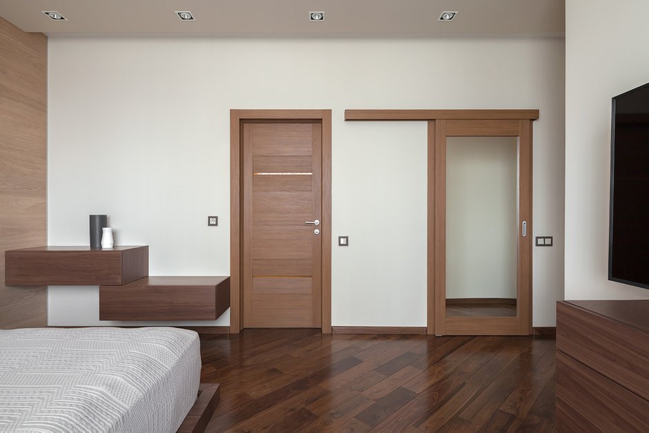 Фотография: Спальня в стиле Современный, Квартира, Проект недели, новостройка, Монолитный дом, 3 комнаты, Более 90 метров – фото на INMYROOM