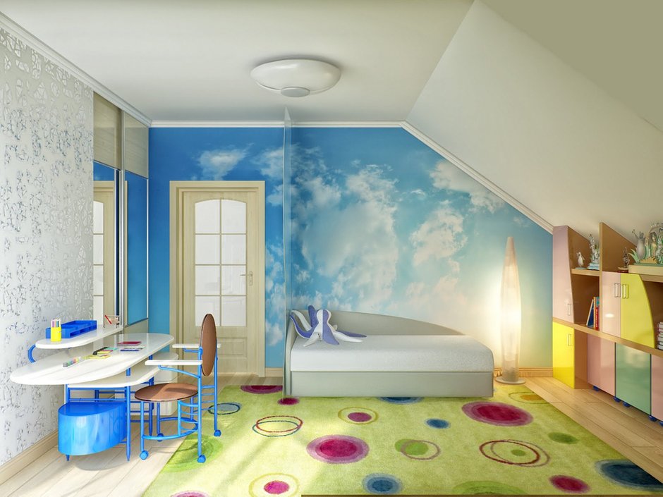 Фотография: Детская в стиле Современный, Дом, Мансарда – фото на INMYROOM