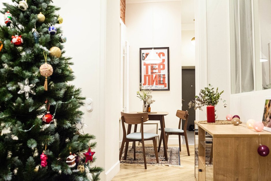 Фотография: Гостиная в стиле Скандинавский, Лофт, Квартира, Проект недели, Санкт-Петербург, Кирпичный дом, 2 комнаты, 40-60 метров, VS-Buro, Валентина Щербакова – фото на INMYROOM