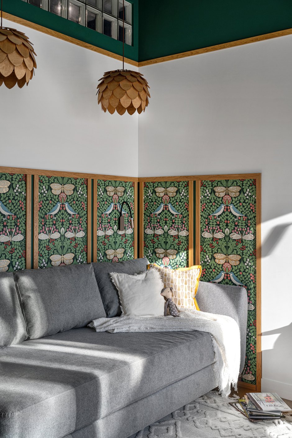 Фото: Офис Модерн, Эклектика, Квартира, Проект дня, Москва, 3 комнаты, Более 90 метров, Анна Малютина, ЖК Одинград – фото на INMYROOM