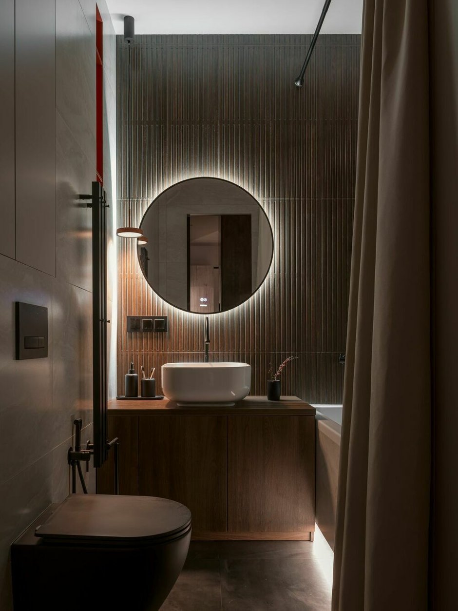 Фото: Ванная комната Модерн, Квартира, Проект дня, 3 комнаты, 40-60 метров – фото на INMYROOM