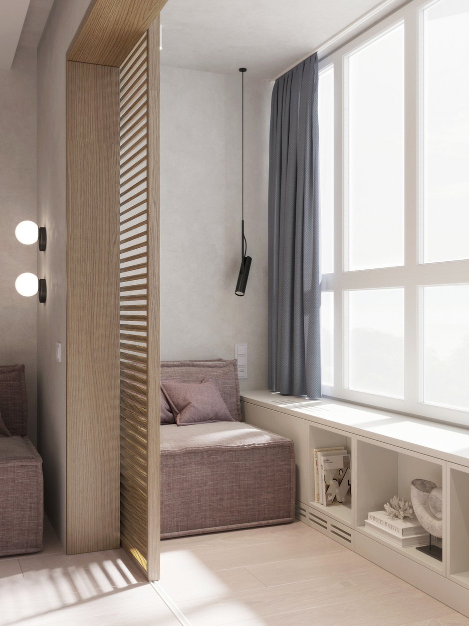 Фотография: Балкон в стиле Минимализм, Современный, Малогабаритная квартира, Квартира, Студия, Проект недели, Сочи, Алена Тимонина, Андрей Тимонин, до 40 метров – фото на INMYROOM