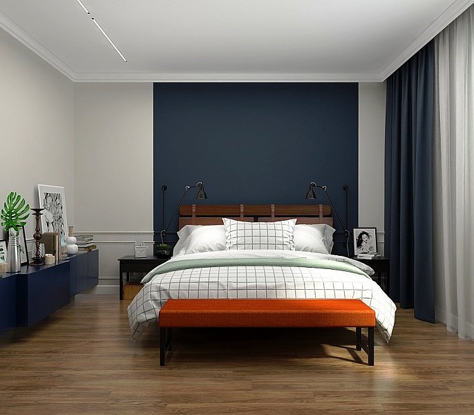 Фотография: Спальня в стиле Современный, Квартира, Проект недели, Москва, Анастасия Туганова, Монолитный дом, 3 комнаты, Более 90 метров, ЖК «Велтон парк», Studio 25 – фото на INMYROOM