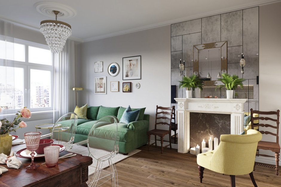 Фотография: Гостиная в стиле Скандинавский, Современный, Эклектика, Декор интерьера, Светлана Гаврилова – фото на INMYROOM