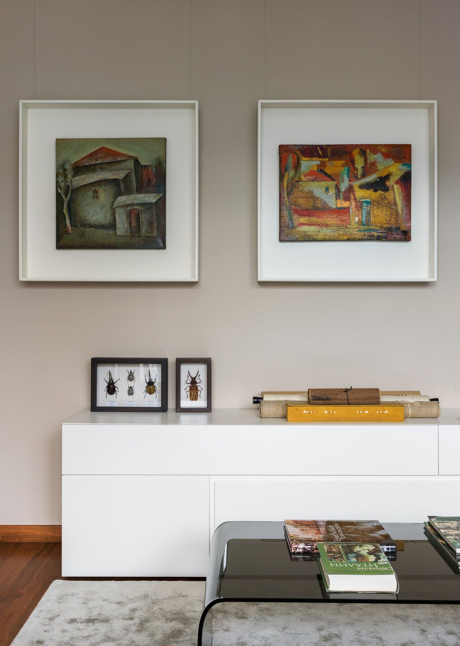 Фотография: Гостиная в стиле Современный, Минимализм, Квартира, Проект дня, Москва, Михаил Новинский, 3 комнаты, 60-90 метров, Патриаршие пруды – фото на INMYROOM