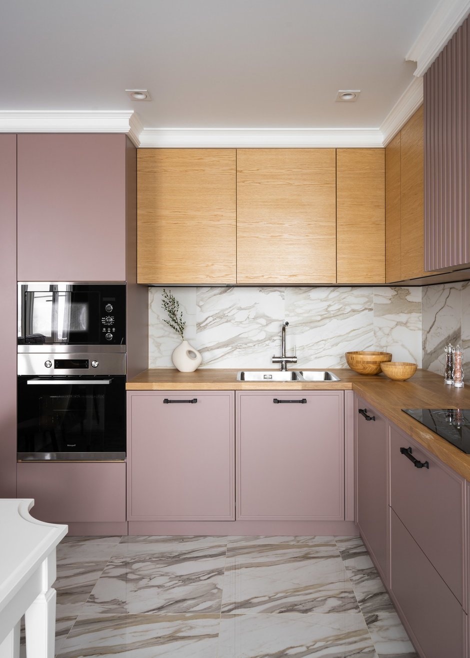 Фотография: Кухня и столовая в стиле Современный, Квартира, Проект недели, Санкт-Петербург, 3 комнаты, Более 90 метров, int2design – фото на INMYROOM