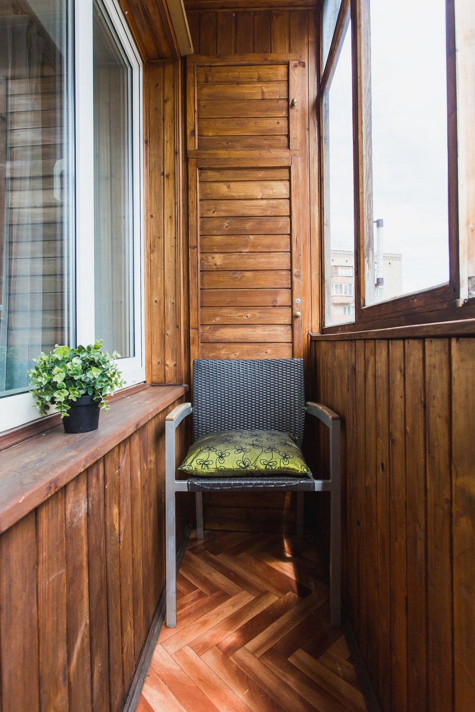 Фотография: Балкон в стиле Эко, Современный, Квартира, Проект недели, Москва, Анна Ковальченко, Панельный дом, 2 комнаты, 40-60 метров – фото на INMYROOM