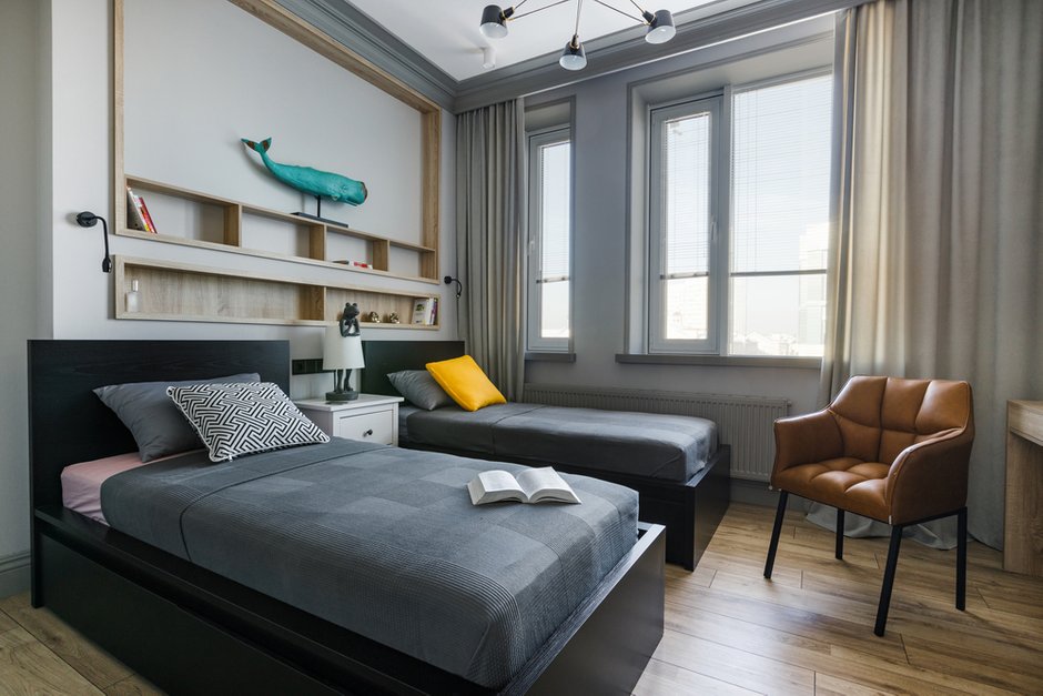 Фотография: Детская в стиле Современный, Эклектика, Квартира, Проект недели, 3 комнаты, Более 90 метров, AK Studio, Нур-султан – фото на INMYROOM