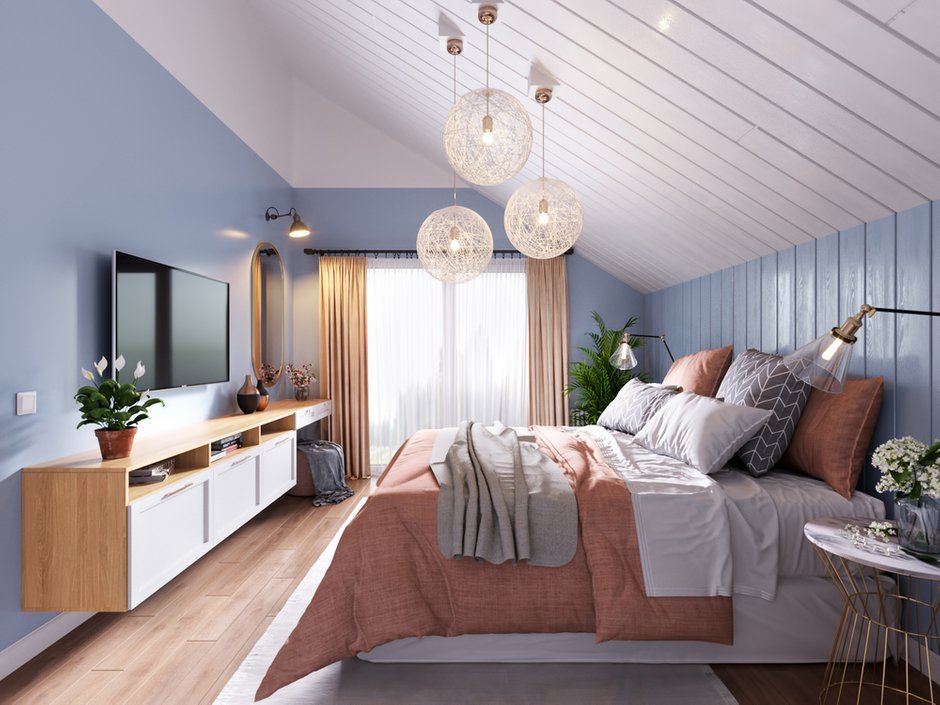 Фотография: Спальня в стиле Скандинавский, Дом, Проект недели, Дом и дача, Ленинградская область, Олег Минц – фото на INMYROOM