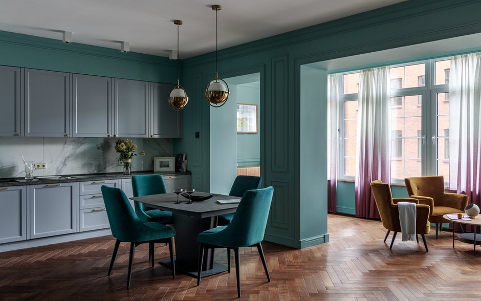 Фотография: Кухня и столовая в стиле Современный, Квартира, Студия, Проект дня, Санкт-Петербург, 60-90 метров, Юлия Никазова, Наталья Прокопенко – фото на INMYROOM