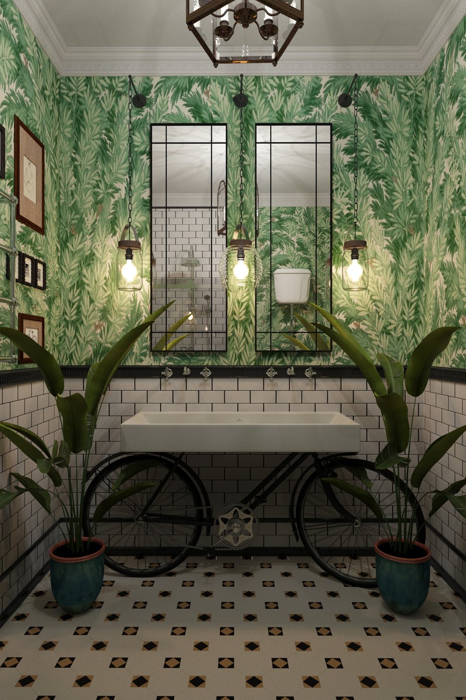 Фотография: Ванная в стиле Лофт, Эклектика, Квартира, Проект недели, Москва, Светлана Гаврилова, 3 комнаты, Более 90 метров – фото на INMYROOM