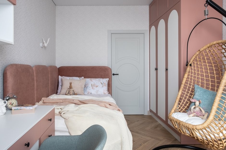 Красивая квартира 140 м² с двумя детскими спальнями — INMYROOM 19 Фото: в стиле , Модерн, Квартира, Проект недели, Ростов-на-Дону, 4 и более, Больше 90 метров, Монолит-кирпич, Дизайн Коко – фото на INMYROOM